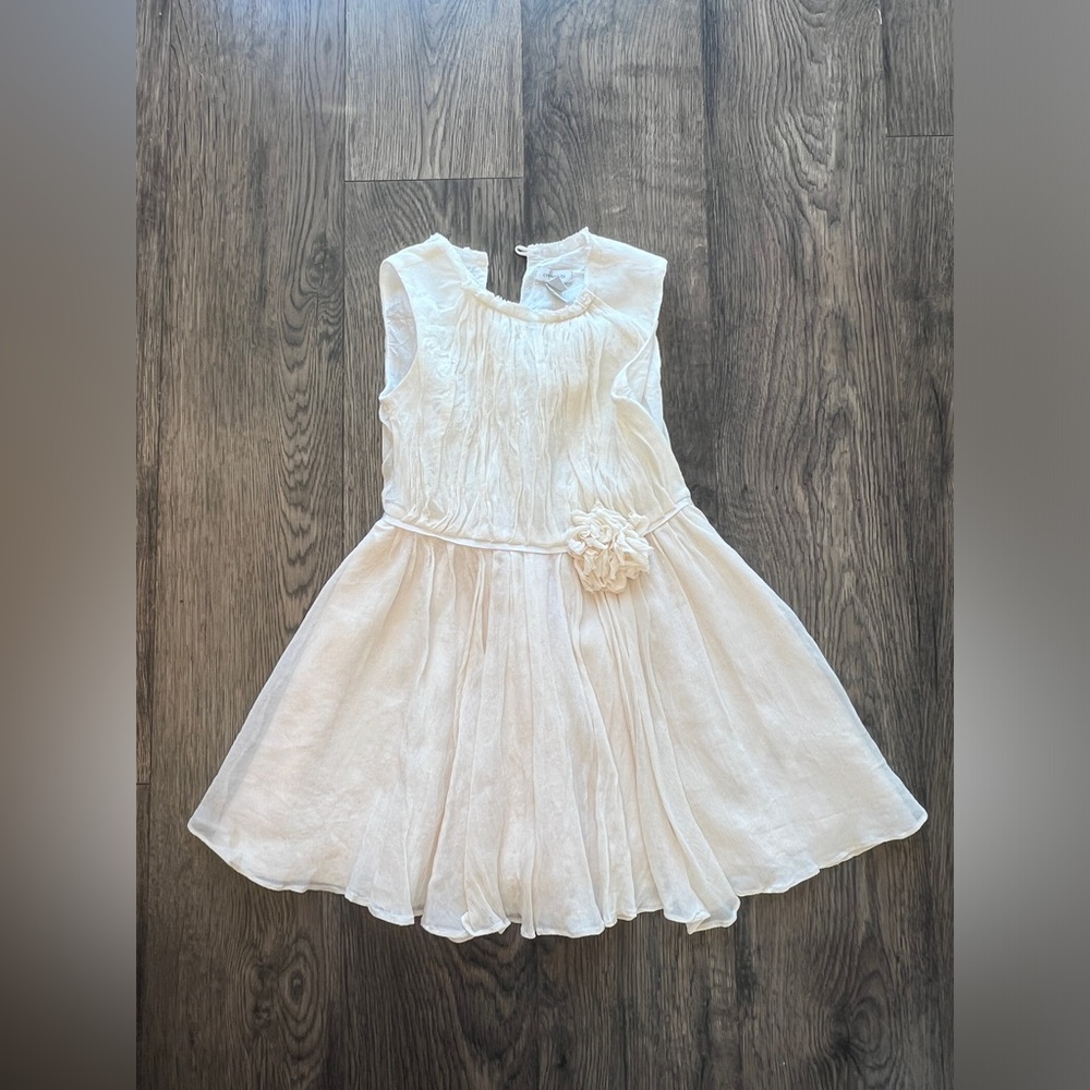 Crewcuts Cream - Silk Dress - Size 4
